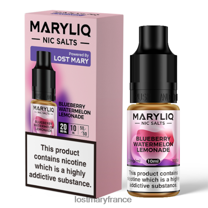 LOST MARY Vape Avis - Sels de Nic Lost Mary Maryliq - 10 ml myrtille NH228Z208