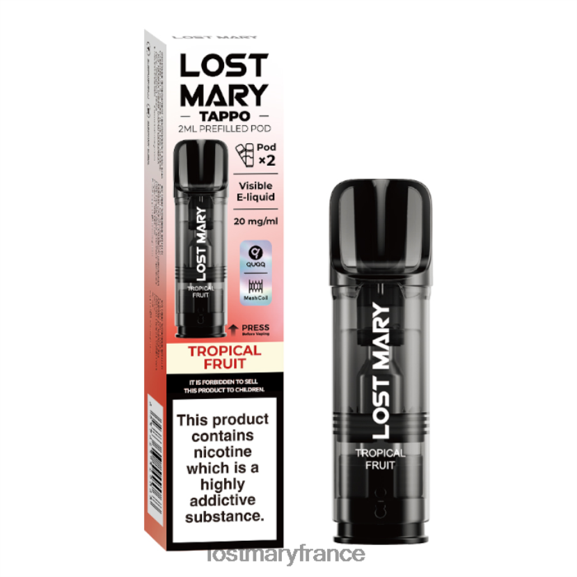LOST MARY Puff - dosettes préremplies Lost Mary Tappo - 20 mg - 2pk Fruit exotique NH228Z182