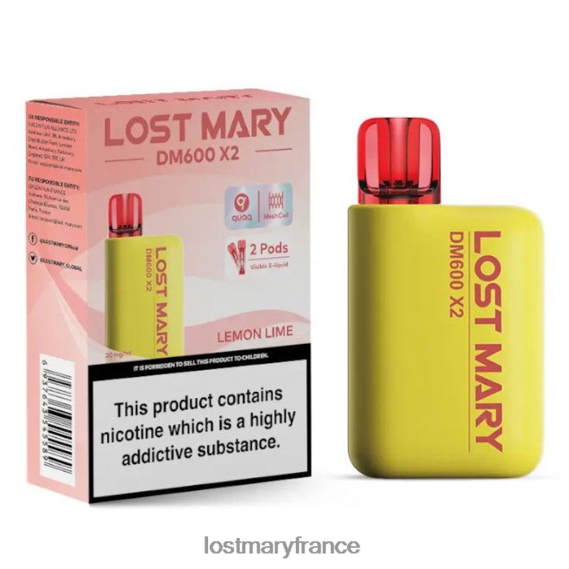 LOST MARY Flavors - perdu mary dm600 x2 vape jetable citron vert NH228Z194