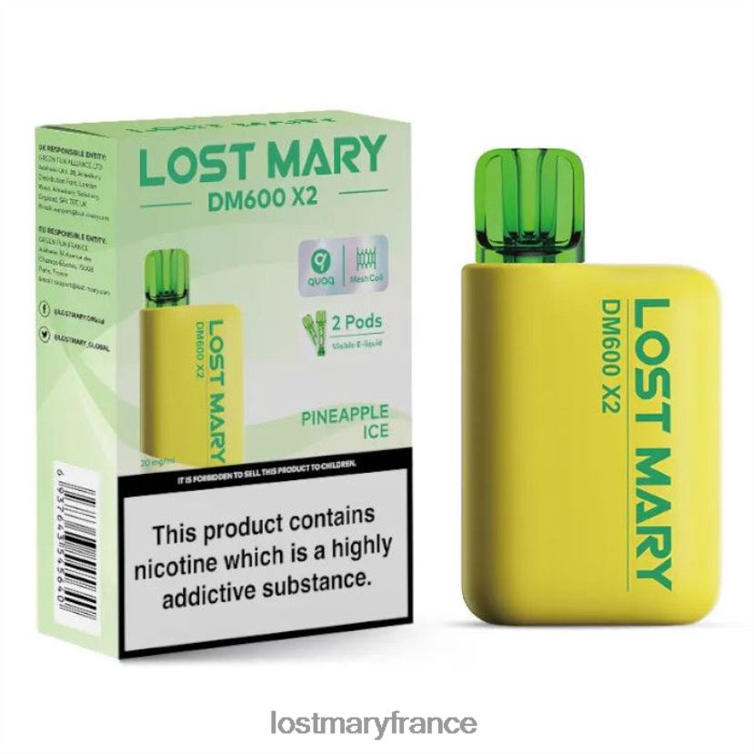 LOST MARY Flavors - perdu mary dm600 x2 vape jetable glace à l'ananas NH228Z204