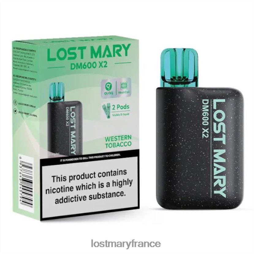 LOST MARY Paris - perdu mary dm600 x2 vape jetable tabac occidental NH228Z201