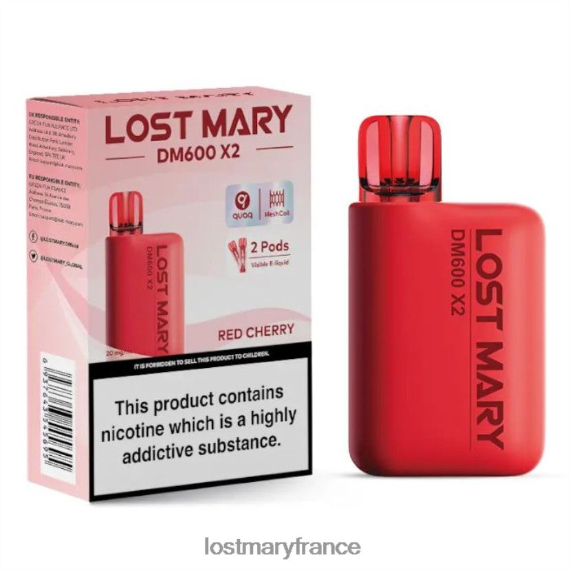 LOST MARY Vape Avis - perdu mary dm600 x2 vape jetable cerise rouge NH228Z198