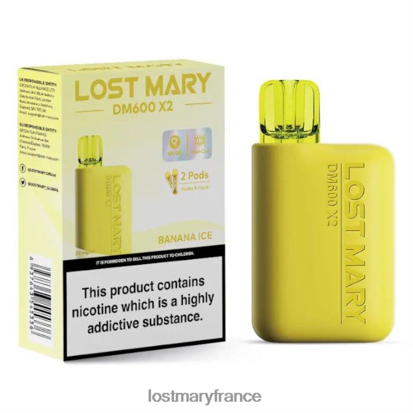 LOST MARY Vape France - perdu mary dm600 x2 vape jetable glace à la banane NH228Z187